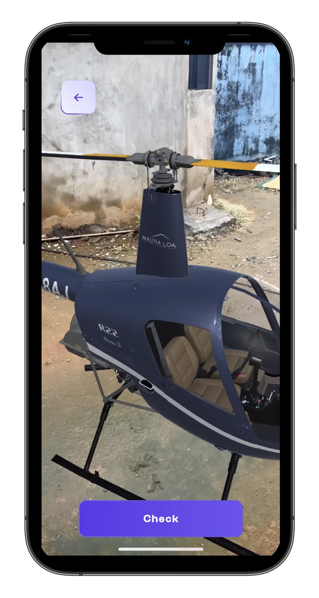 Mauna Loa Helicopter interface screenshot 2